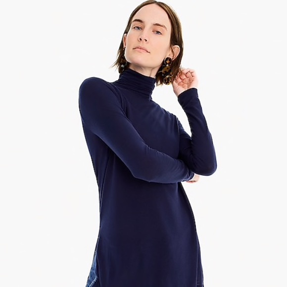 J. Crew Olive Green Turtleneck Tunic - Picture 2 of 5